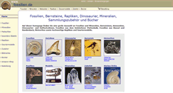 Desktop Screenshot of fossilien.de